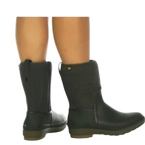 Bogs Outdoor Boots Womens Size 10 Crandall II Mid Zip Waterproof 73120 Black New